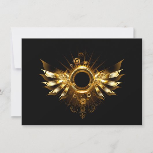Steampunkvleugels Notitiekaartje (Voorkant)