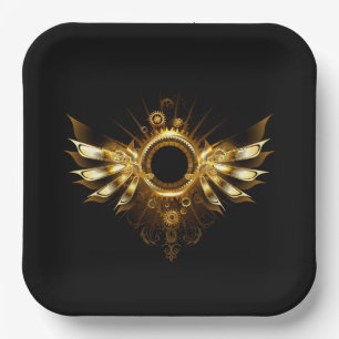 Steampunkvleugels Papieren Bordje