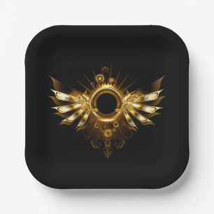 Steampunkvleugels Papieren Bordje