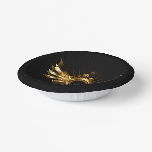 Steampunkvleugels Papieren Kommen (Gebogen)