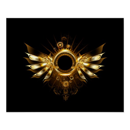 Steampunkvleugels Perfect Poster (Voorkant)