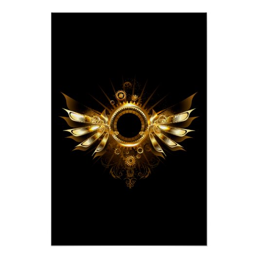 Steampunkvleugels Perfect Poster (Voorkant)