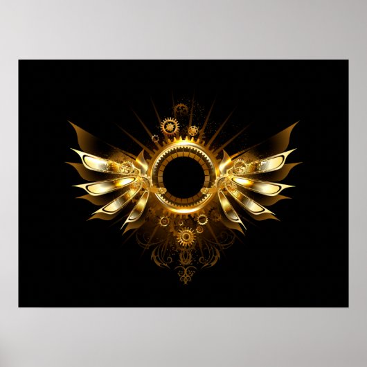 Steampunkvleugels Poster (Voorkant)