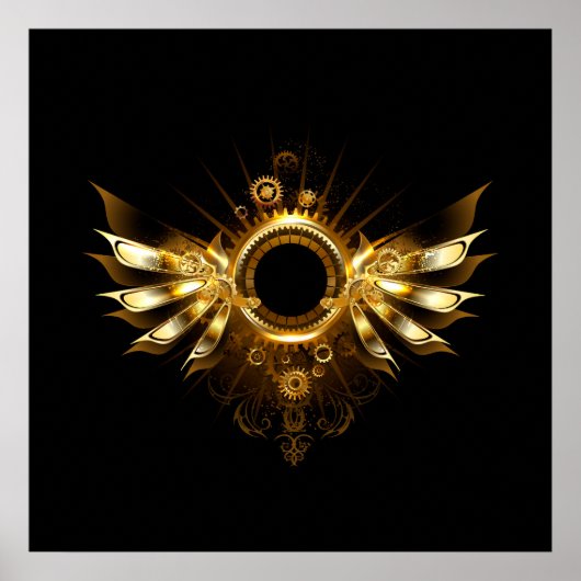 Steampunkvleugels Poster (Voorkant)