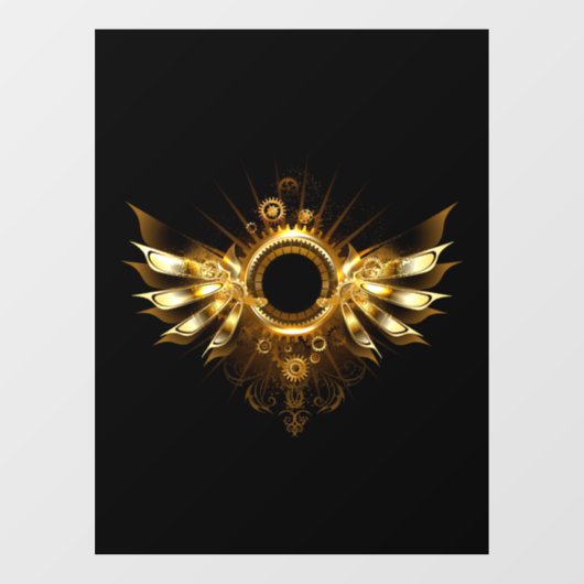 Steampunkvleugels Raamsticker (Vel)