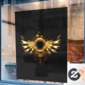 Steampunkvleugels Raamsticker (Cafe Raam)