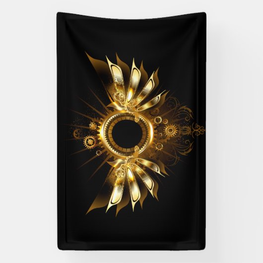 Steampunkvleugels Spandoek (Verticaal)