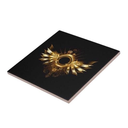 Steampunkvleugels Tegeltje (Zijkant)