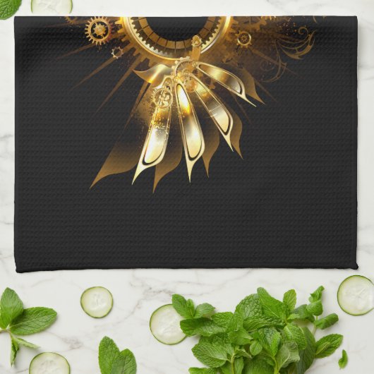 Steampunkvleugels Theedoek (Gevouwen)