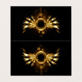 Steampunkvleugels Visitekaartje (Buitenkant ongevouwen)