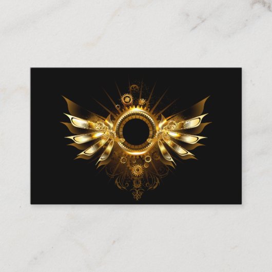 Steampunkvleugels Visitekaartje (Voorkant)