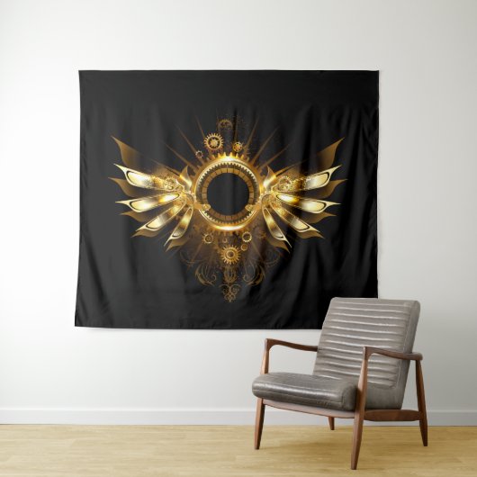 Steampunkvleugels Wandkleed (In Situ (horizontaal))