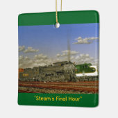 "Steam's Final Hour" by Tom Rock Ceramic Ornament (Links)