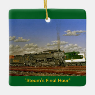 "Steam's Final Hour" van Tom Rock keramische kerst Keramisch Ornament