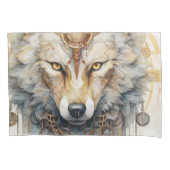 Steamshadow Steampunk Wolf Kussensloop (Voorkant-Links)