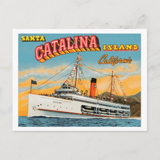 Steamship Catalina Post Card Briefkaart (Voorkant)