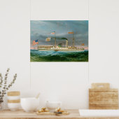 Steamship "Erie" - American Fine Art Poster (Keuken)