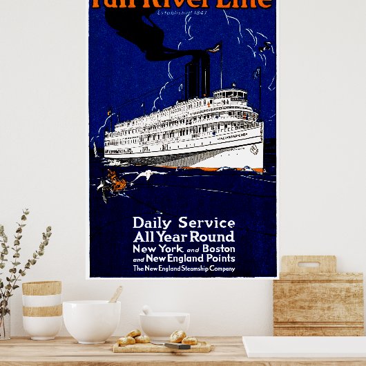 Steamship Line 1910 Herfst Poster (Keuken)