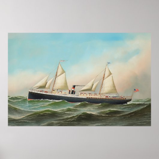 Steamship Reproduction van de stad Macon Poster (Voorkant)