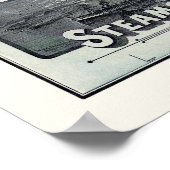 Steamship Routes Adverteren kaart 1891 Poster (Hoek)