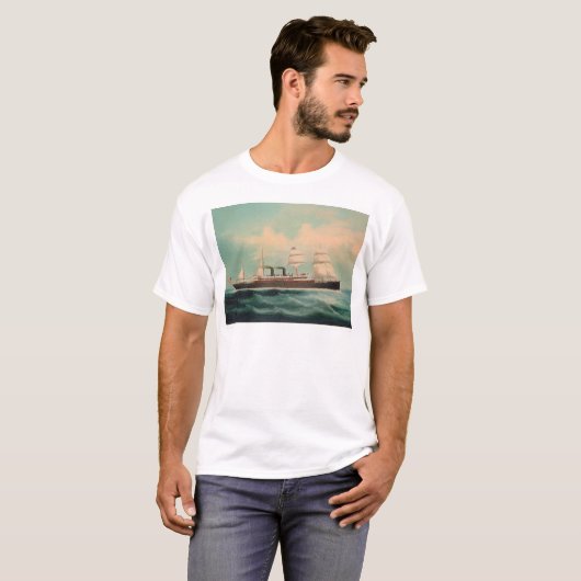Steamship S.S. China (1614A) T-shirt (Voorkant volledig)