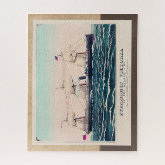 Steamship Victoria of the Anchor Line, 1876 Legpuzzel (Verticaal)