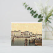 Steamship wharf, Stettin Harbour, Pommerina, Germa Briefkaart (Staand voorkant)
