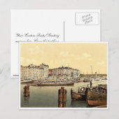 Steamship wharf, Stettin Harbour, Pommerina, Germa Briefkaart (Voorkant / Achterkant)