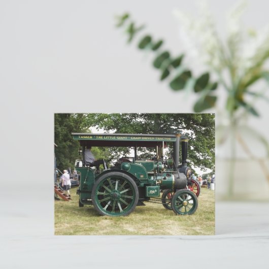 STEAMTRACTIEMOTOR BRIEFKAART (Staand voorkant)