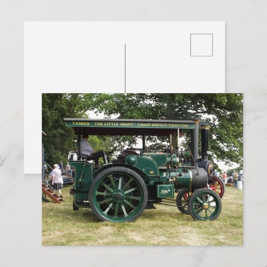 STEAMTRACTIEMOTOR BRIEFKAART (Voorkant / Achterkant)