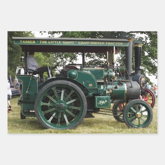 STEAMTRACTIEMOTOR INPAKPAPIER VEL (Voorkant)