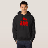 Steamtrainesymbool - rood hoodie (Voorkant volledig)