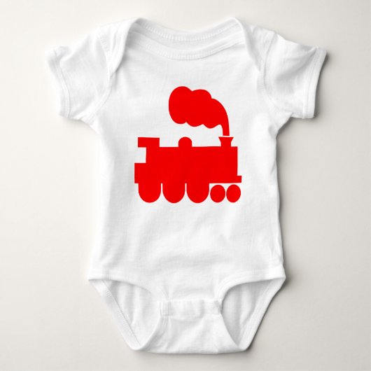 Steamtrainesymbool - rood romper (Voorkant)