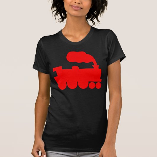 Steamtrainesymbool - rood t-shirt (Voorkant)