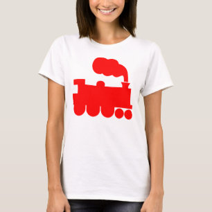 Steamtrainesymbool - rood t-shirt