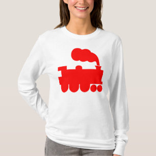 Steamtrainesymbool - rood t-shirt