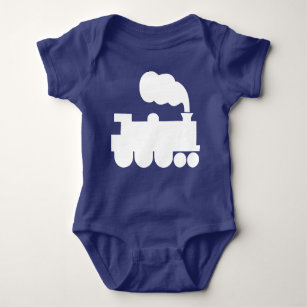 Steamtrainesymbool - wit romper