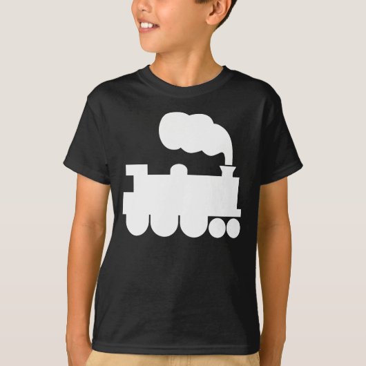 Steamtrainesymbool - wit t-shirt (Voorkant)
