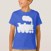 Steamtrainesymbool - wit t-shirt (Voorkant)
