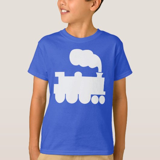 Steamtrainesymbool - wit t-shirt (Voorkant)