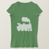 Steamtrainesymbool - wit t-shirt (Design voorkant)