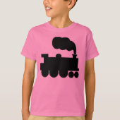 Steamtrainesymbool - zwart t-shirt (Voorkant)