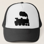 Steamtrainesymbool - zwart trucker pet (Voorkant)