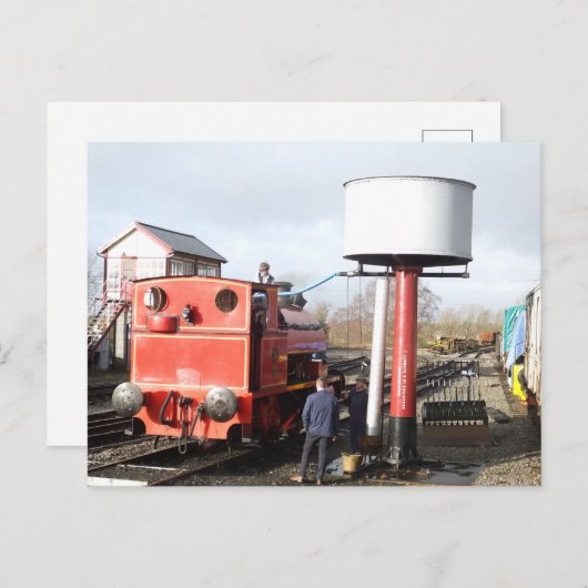 STEAMTREIN BRIEFKAART (Voorkant / Achterkant)