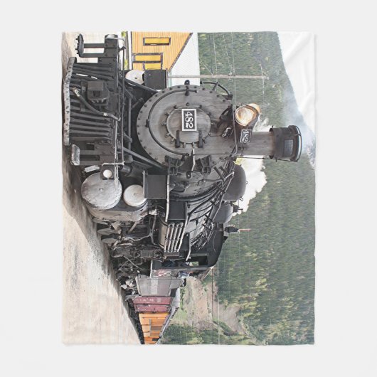 Steamtrein Colorado 8 Fleece Deken (Voorkant)