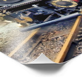 STEAMTREIN FOTO AFDRUK (Hoek)