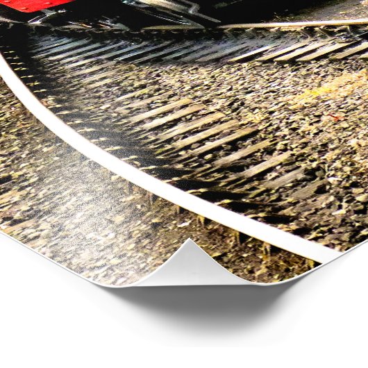 STEAMTREIN FOTO AFDRUK (Hoek)