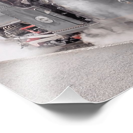 STEAMTREIN FOTO AFDRUK (Hoek)