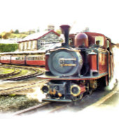 STEAMTREIN GLAS ORNAMENT