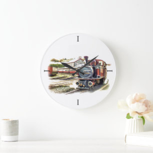 STEAMTREIN GROTE KLOK